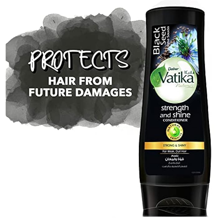 Vatika Naturals Blackseed Conditioner (360mL) | Natural Extracts Of Blackseed (Habba Sauda) | Promotes Strength and Shine for Weak and Dull Hair - Image 2